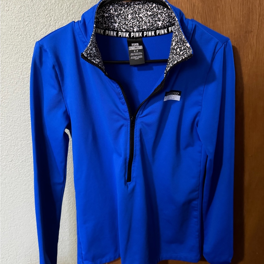 PINK by Victoria's Secret Royal Blue Half-Zip Pullover